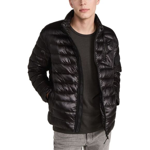 Mackage Mens Luis Re-Stop Down Jacket 46 Black with Patch Pocket - NWT $650 - Picture 3 of 5